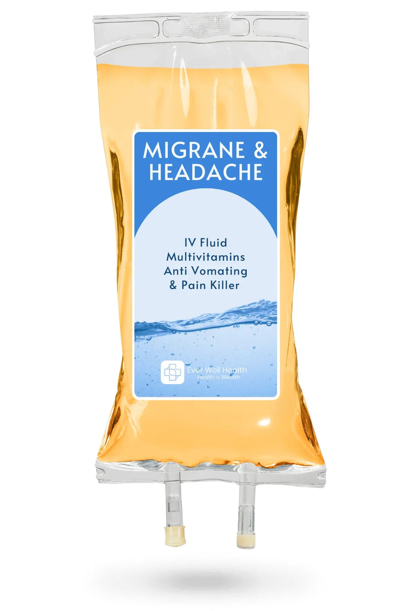 Migraine & Headache IV Drip - mobile IV drip service Bali