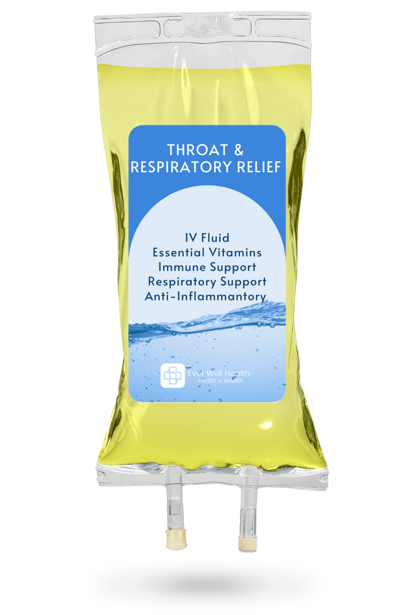 Throat & Respiratory Relief IV Drip - mobile IV drip service Bali